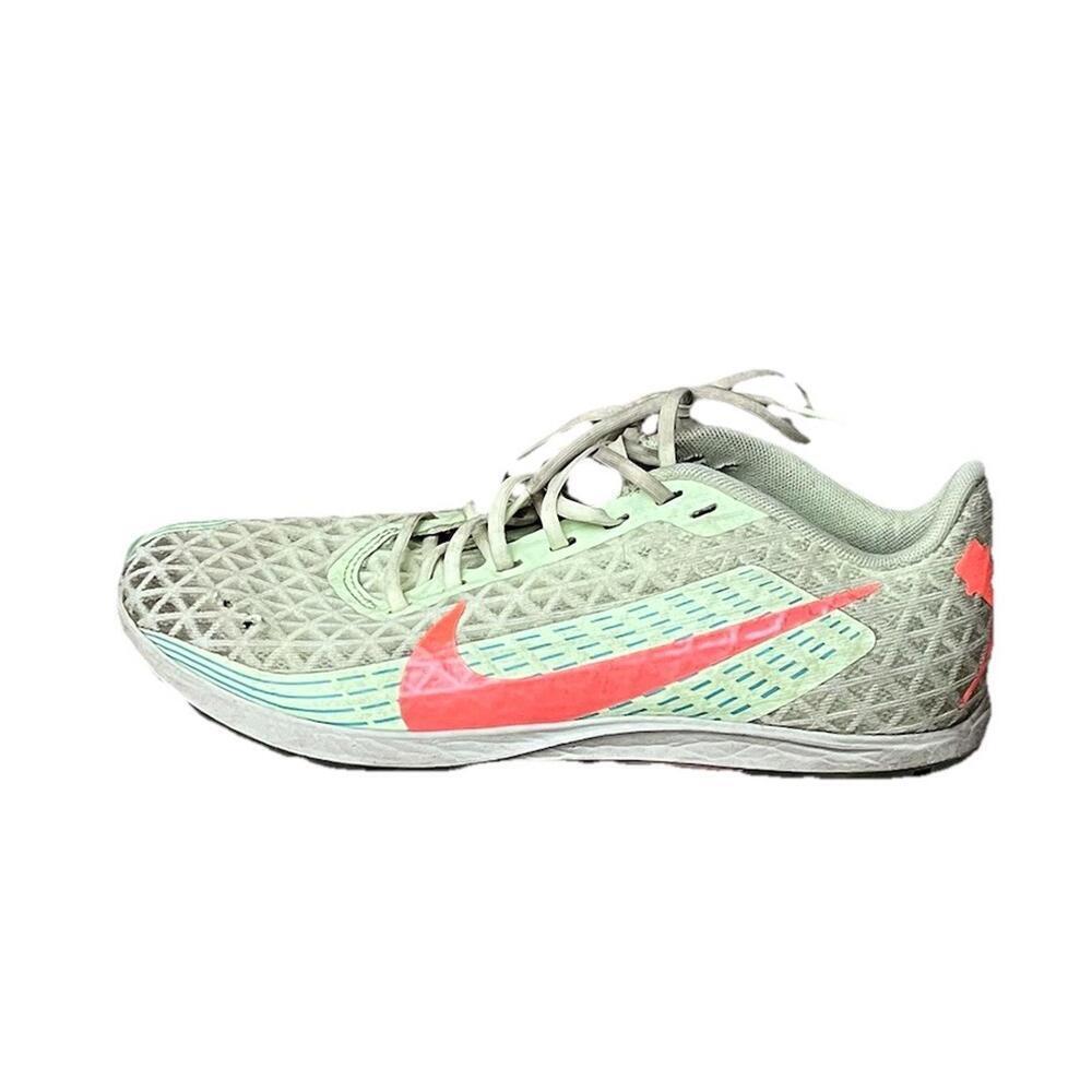 Nike Zoom Rival Waffle 5 Women’s 7.5 Green Coral Track Running Spikes Sneakers